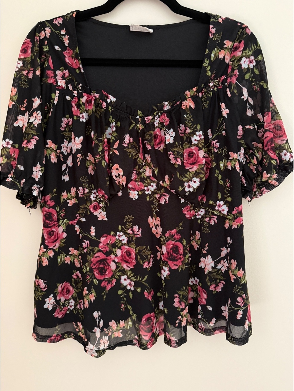 XL Ember lined floral blouse